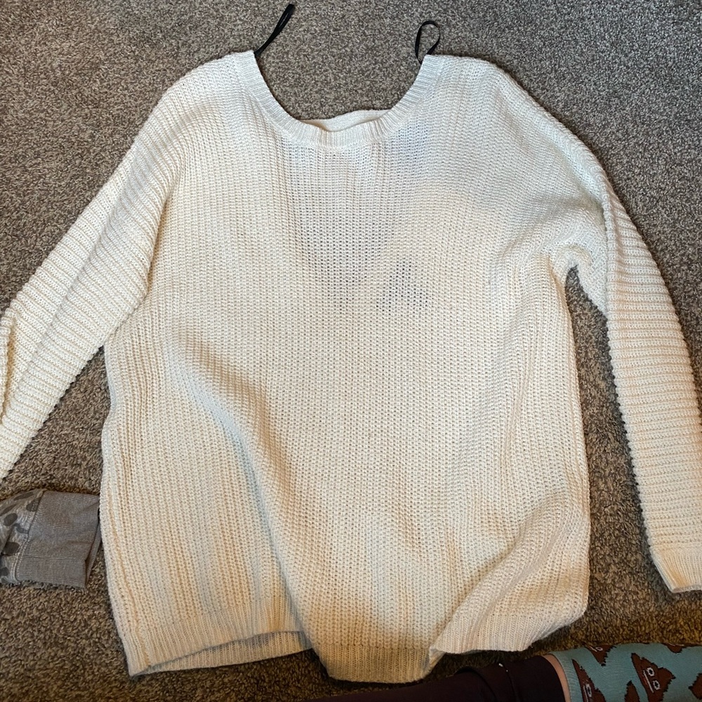 Forever 21 Back Cut Out Sweater